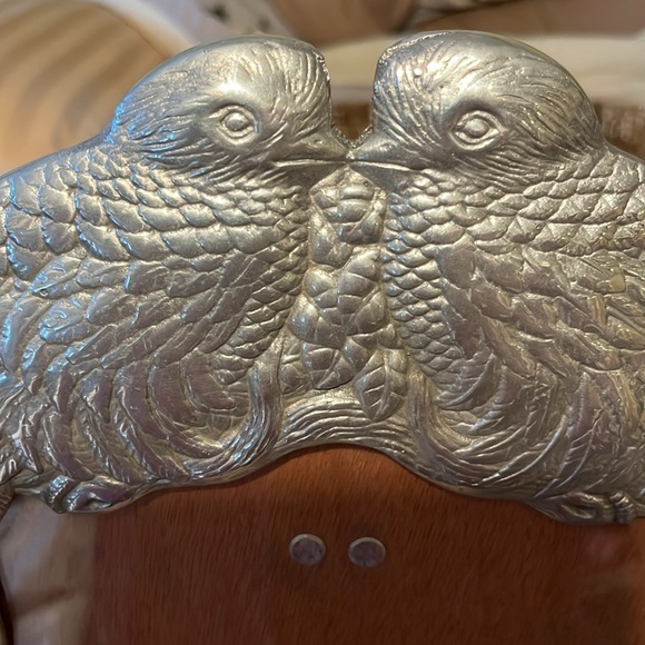 Arthur Court pewter Love Birds 8 by 10 picture frame beautiful wedding frame - Picture 4 of 9